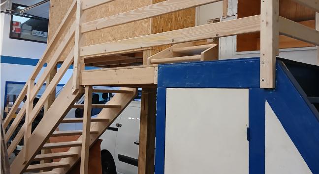 fabrication d’un escalier en bois